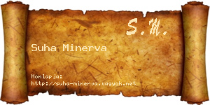 Suha Minerva névjegykártya